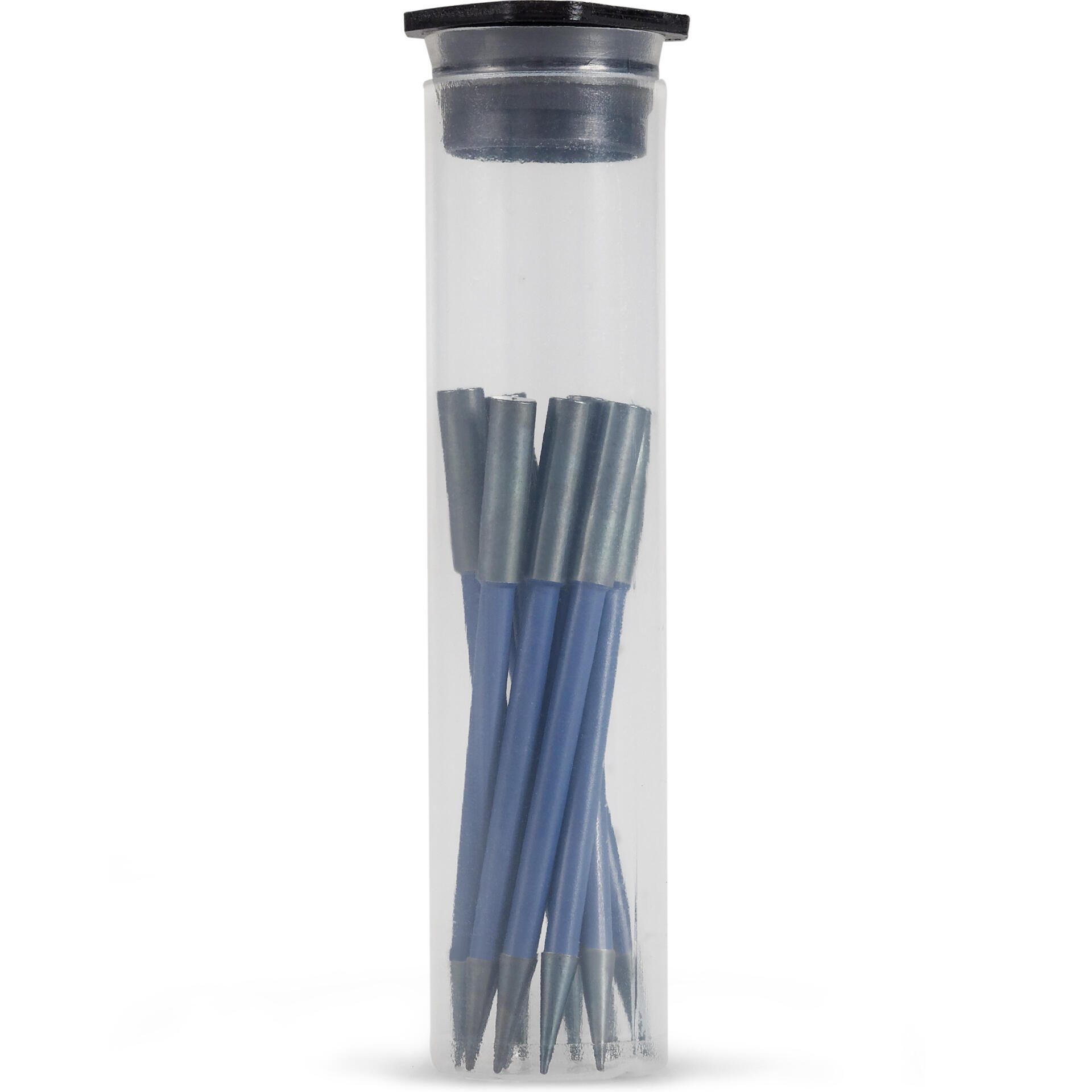 Elektrodenspitzen TS-070 45mm teflonisoliert in transparenter Röhre. Präzise Spitzen für technische Anwendungen, hochwertig isoliert.