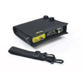 Schwarze Holster-Tasche für Trotec MultiMeasure Serie. Robuste Schutztasche mit Tragegurt für Messgeräte. Ideal für den mobilen Einsatz.