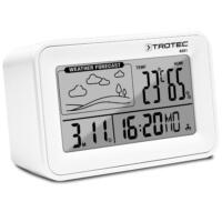 Digitaler Wecker mit Wetterstation BZ01: Anzeige von Temperatur, Luftfeuchtigkeit, Datum und Uhrzeit. Wettervorhersage Symbolen, moderne Optik.