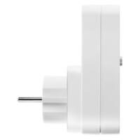 Weißes Energiekosten-Messgerät BX09 FR Stecker Typ E im Detail. Hilft beim Strom sparen und Kosten senken. Energieverbrauch einfach messen.