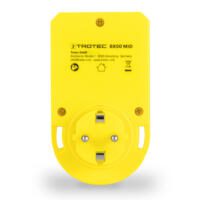 Gelbes Energieverbrauchsmessgerät BX50-MID von Trotec zur präzisen Messung des Stromverbrauchs. Ideal für die Kostenkontrolle.