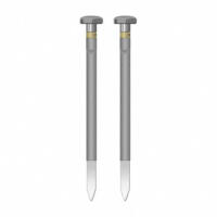 Isoliertes TS-016-200 Flach Elektrodenpaar. Graue Elektroden mit Spitzen, für präzise Messungen. Ideal für Elektrodenanwendungen. 124 Zeichen