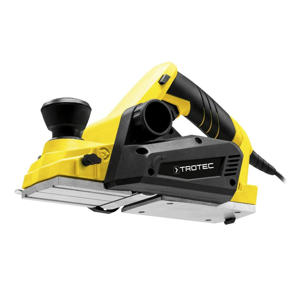 Elektrischer Hobel PPLS 10-750 von Trotec, gelb und schwarz. Ideal für präzise Holzbearbeitung und professionelle Ergebnisse. Hobelmaschine.