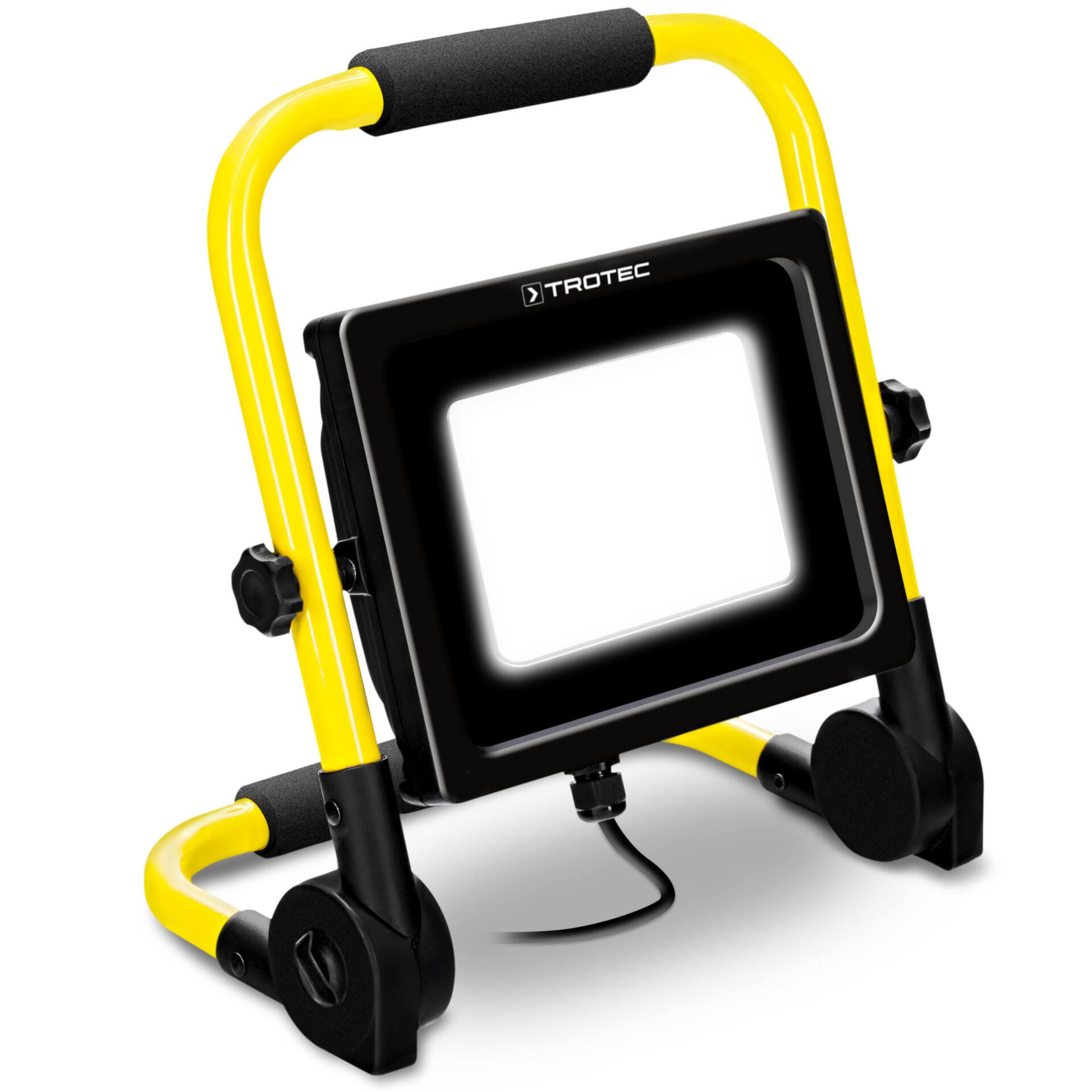 LED-Baustrahler PWLS 10-30 von Trotec: Robuster LED Strahler für Baustellen und Werkstätten. Helles, effizientes Arbeitslicht. Ideal für Profis.