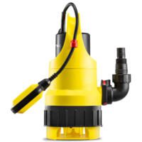 Gelbe Klar-Schmutzwasser-Tauchpumpe TCW-900. Ideal für Haus, Garten und Bau. Zuverlässige Pumpe für klares und schmutziges Wasser.