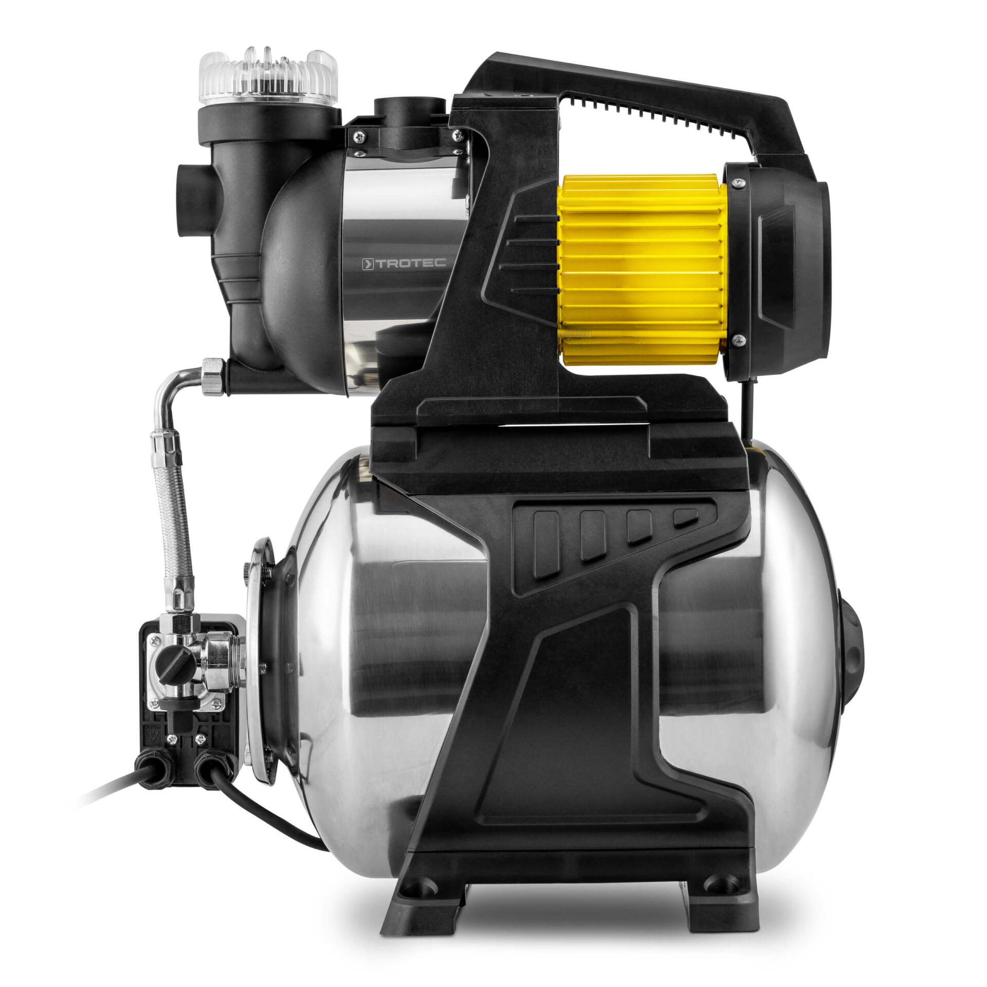 Hauswasserwerk TGP 1050 E: Leistungsstarke Wasserpumpe für Haus und Garten. Ideal zur Brauchwasserversorgung und Gartenbewässerung. Trotec Qualität.
