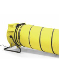 Gelber TTV 4500 Schlauchadapter 1 x 4,5m Vorsatzstück. Ideal für Baustellenbelüftung und Lufttransport. Robust und flexibel, perfekt für den Einsatz