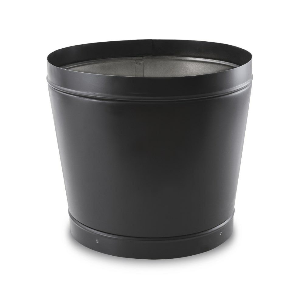 Schlauchanschlussstutzen IDE-50, IDE-60, IDE-80: Schwarzer, zylindrischer Anschlussstutzen für Schläuche in verschiedenen Größen. Detailaufnahme.