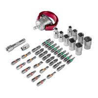 40-teiliger Bit- und Steckschlüsselsatz: Vielfältiges Set mit Bits, Steckschlüsseln und Knarre für Handwerker. Ideal für Reparaturen und Montage.