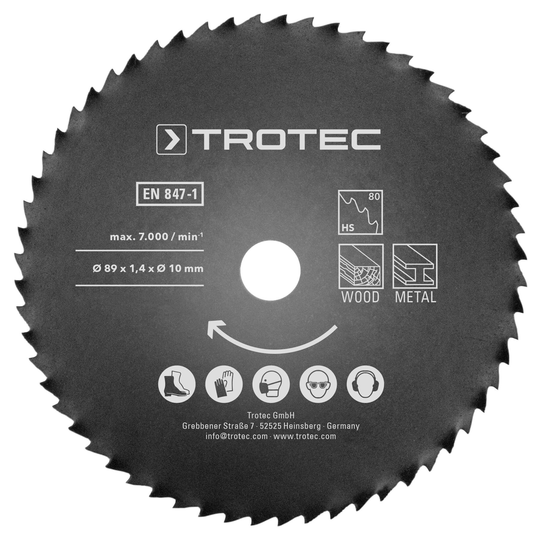 Tauchsägeblatt Set HSS 89 mm: Präzises Kreissägeblatt für Holz und Metall. Ideal für Tauchschnitte. Robuste Ausführung für lange Lebensdauer.