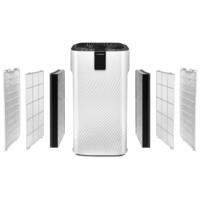 AirgoClean 250 E Vorfilter: Das Bild zeigt einen Luftreiniger und seine Filter. Ideal für saubere Luft und Allergiker. Luftreinigung leicht gemacht.