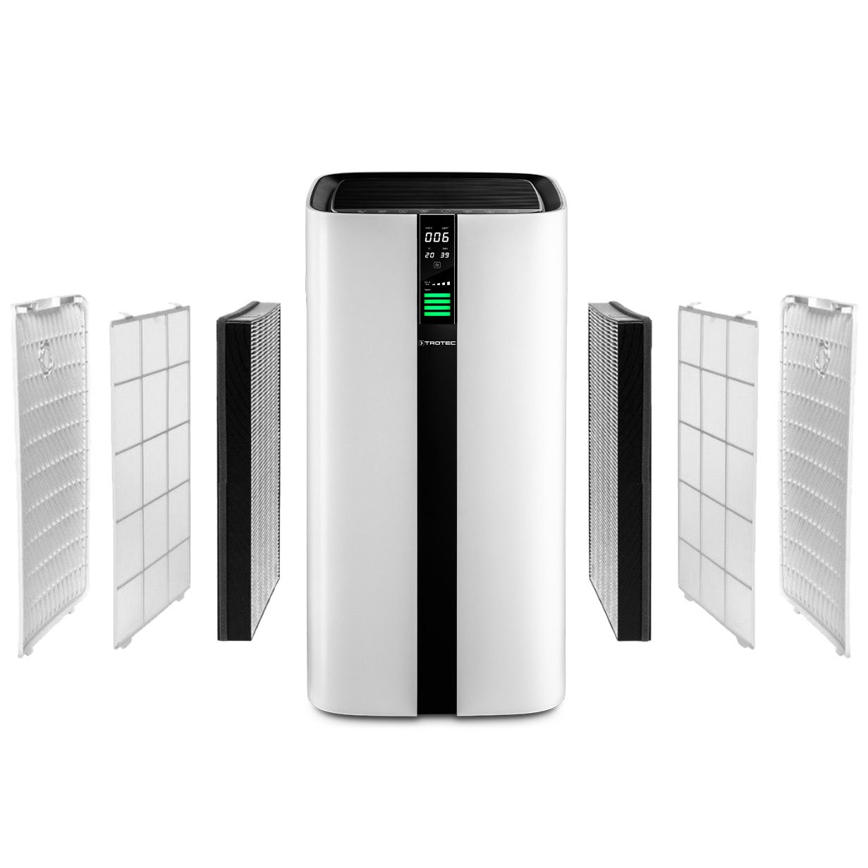 AirgoClean 350 E Luftreiniger mit HEPA-Filter: 99,97% Filterleistung für saubere Luft. Ideal für Allergiker. Luftreinigung mit System.