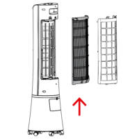 PAE-29 Luftfilter Zeichnung. Illustration des Luftfilterwechsels mit Pfeil. Optimiert für saubere Luft. 7710000042_PAE-29-Luftfilter_bild2