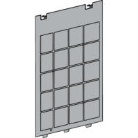 Luftfilter PAE 49 Ersatzfilter: Grauer Luftfiltereinsatz mit quadratischen Feldern für den Trotec Luftreiniger, Modell PAE 49.
