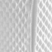 Detailaufnahme des Verdunstungsfilters B-24 E/B-25 E. Weiße, wabenartige Struktur mit seitlicher Naht. Nahaufnahme der Filteroberfläche.