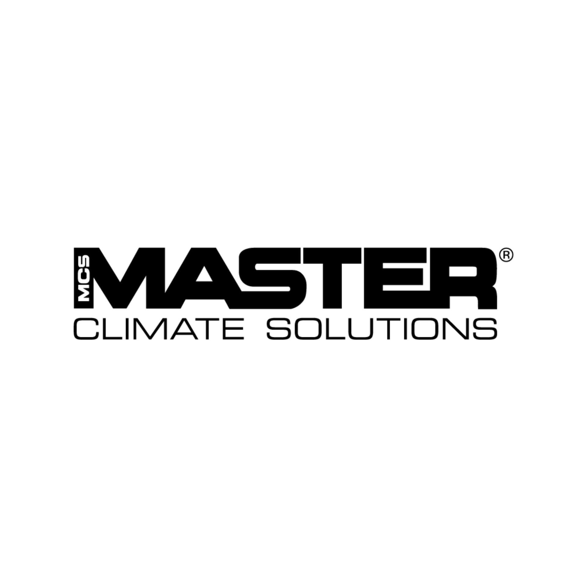 Das Logo von Master Climate Solutions auf weißem Hintergrund für Ersatzteile wie den Hitzeschutzschild für B 22 EPB.